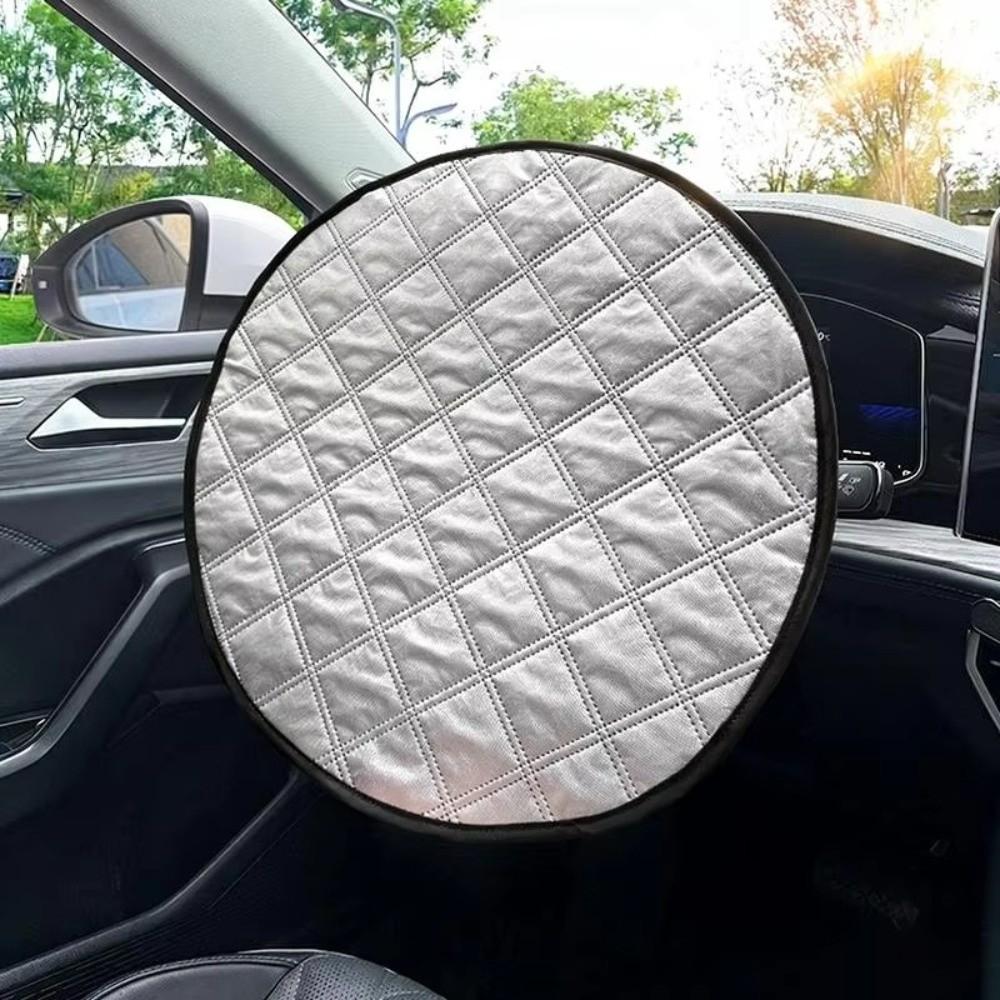 Heat-Resistant Car Steering Wheel Sunshade Cover Aluminum Foil Steering Wheel Cover Summer Use
