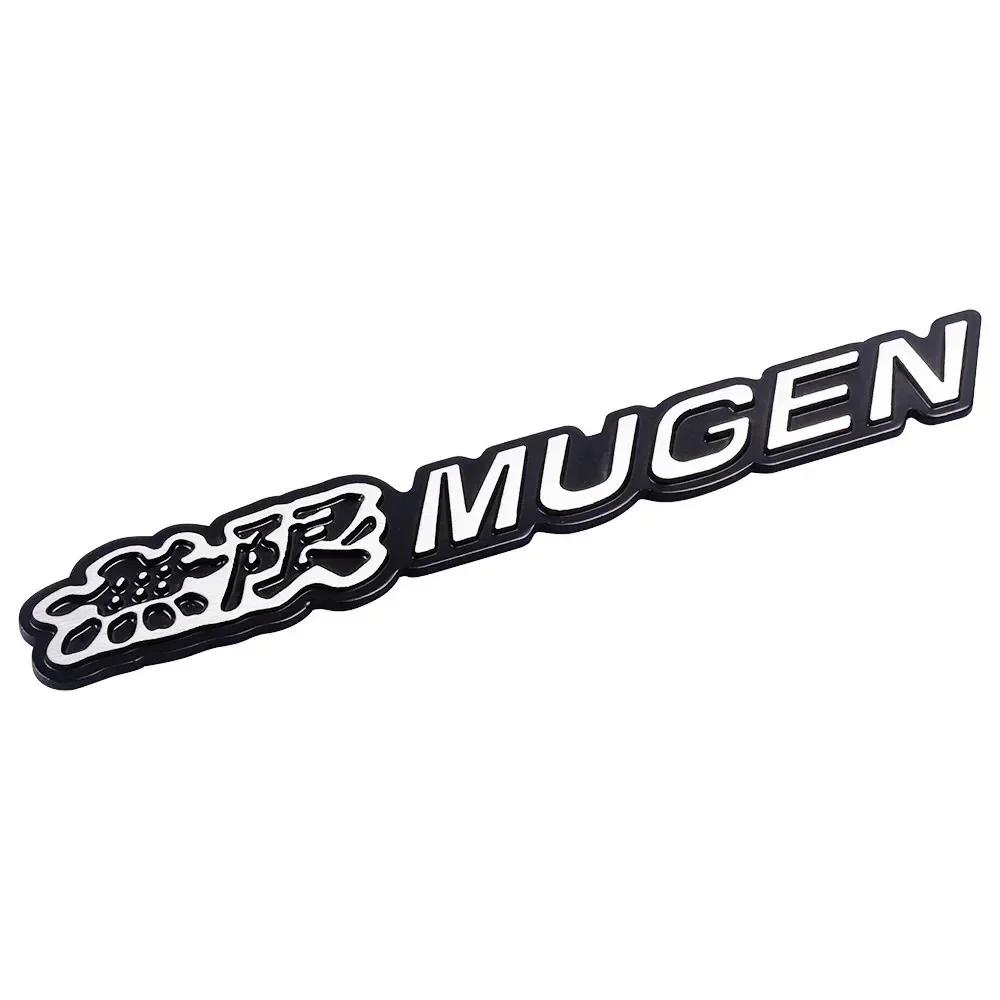 2PCS Metal Mugen Logo Car Rear Trunk Fender Emblem Badge Sticker Decals For Honda Civic Accord TypeR TypeS Fit Jazz Accessories