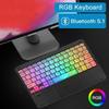 Беспроводная клавиатура с подсветкой Красочная светящаяся портативная клавиатура Модная Bluetooth-клавиатура Ноутбук