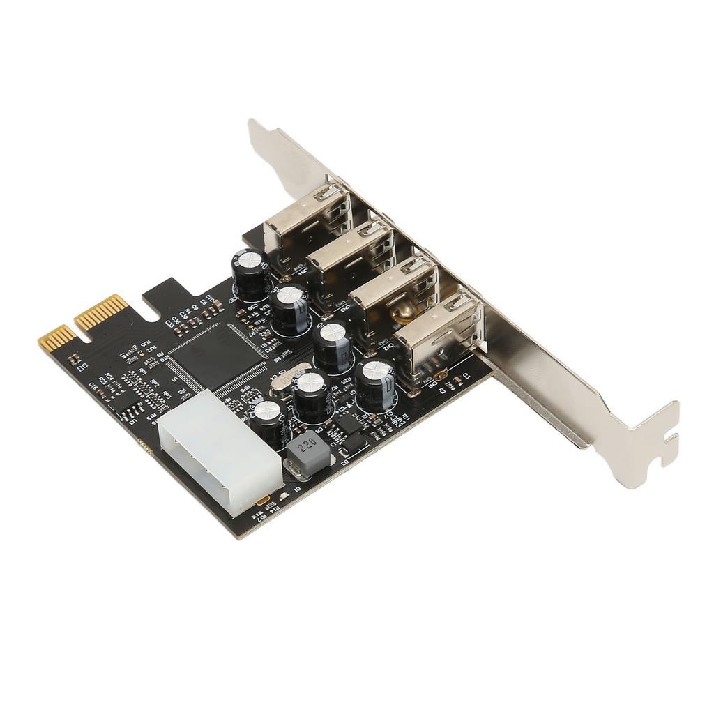 Концентратор карт расширения PCI E - USB, 4 порта USB2.0, поддержка горячего подключения, внутренний USB-концентратор для Windows 10, 8, 7