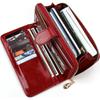 Pu Leather Women Wallets Women Purses Fashion Long Zipper Women's Wallet Money Coin Holder Female Long Purse Female Purse Zipper