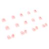Wearing Nail Powder Transparent Love White Edge White Short Nail Art Finished Removable Wearable Nail Sticker Fake Nail