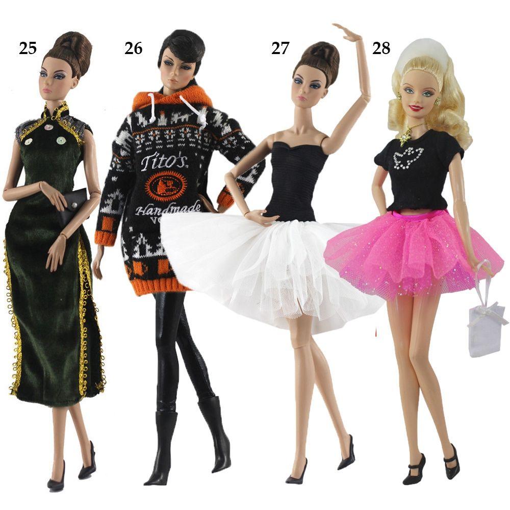 Fashion Casual Wears 1/6 Clothes Accessories Dolls Trousers Doll Coats Jeans Leather Pants Shorts