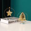 1PC Scandinavian Christmas Tree Elk Ornament Metal Decoration Home Living Room Office Christmas