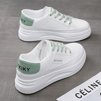 Белые туфли, смешанная партия, новые весенне-осенние кроссовки с мягкой подошвой из искусственной кожи, базовые женские повседневные кроссовки для женщин