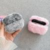 Мягкий меховой чехол с кроличьими ушками для AirPods 1 2, пушистая коробка с беспроводной зарядкой и карабином, плюшевый чехол для Airpods Pro, защитный чехол