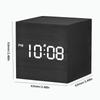 Деревянный цифровой будильник с термометром, светодиодный прикроватный clock, питание от USB/батареек, светодиодный clock, художественное украшение для декора офисного помещения