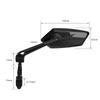 Bicycle Rear View Mirror Wide Range Reflector Two-Color Wide Angle Adjustable Bike Handlebar Rearview Mirrors MTB Accessories