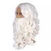 Santa Hair and Beard Set for Christmas Dressing Up Decorative Durable Portable Claus Costume