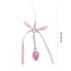 Chic Conch Phone Pendant Bowknot Keychain Phone Charm for Women Stylish Phone Decoration for Bag Purse Backpack