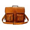 New Genuine Vintage Brown Leather Messenger Bag Shoulder Laptop Bag Briefcase
