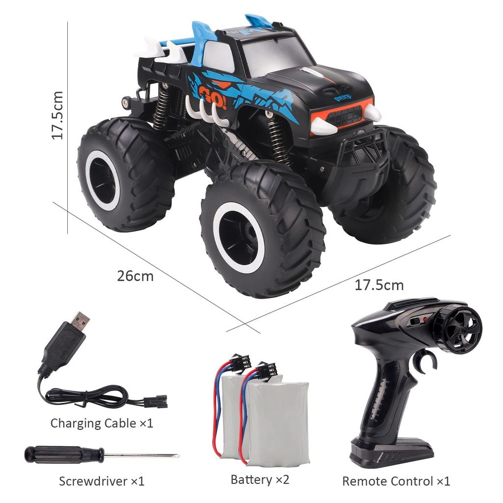 Radio Controlled Car for 4WD RC Remote Control Wireless 360 Birthday Car Gift Children, Off-Road, Amphibious, 4WD, Car, Car, Waterproof, 2.4GHz