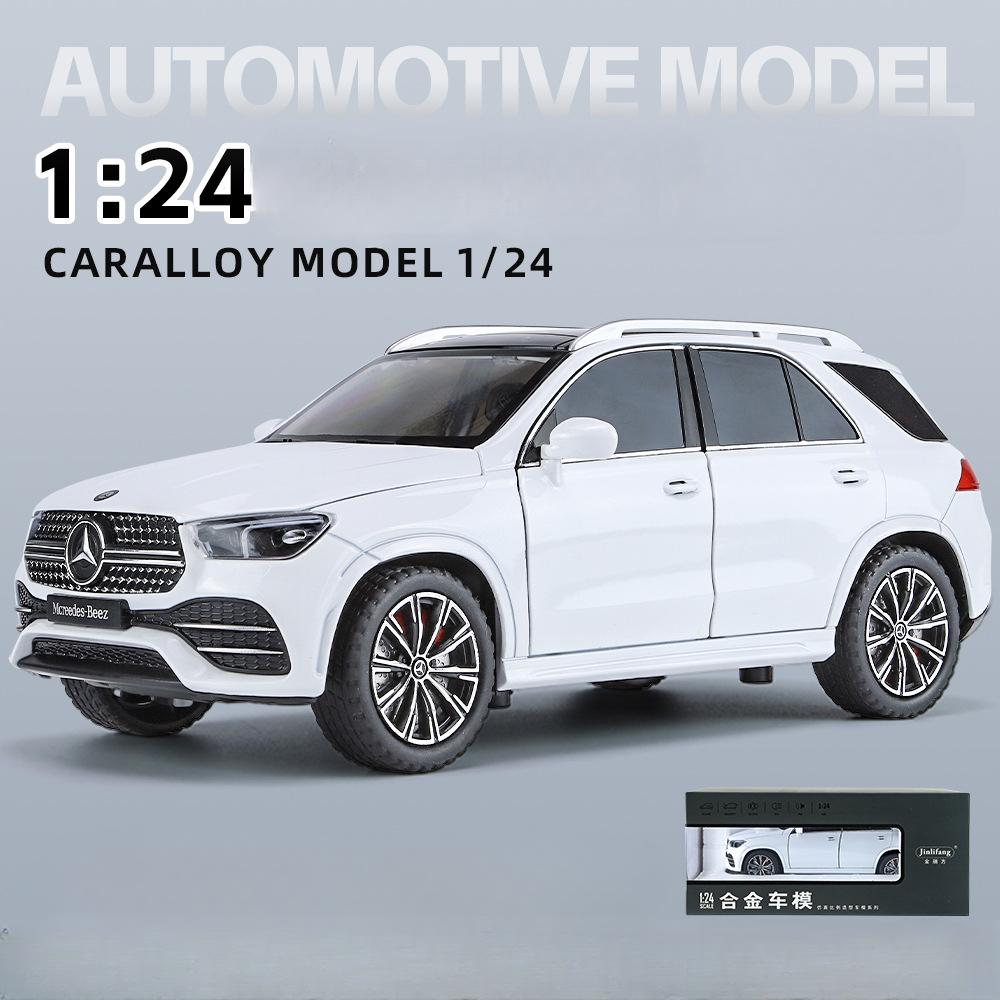 Масштаб 1/24 Benz GLE 350, модель автомобиля из сплава, световой и звуковой эффект, литой автомобиль, игрушки для мальчиков, подарок на день рождения, детские игрушки, коллекция автомобилей