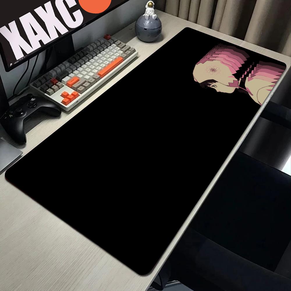 Serial Experiments Lain Writing Mouse Pad Desk 800X400mm Cute HD Extended Gaming Keyboard Mats Large XXL Mousepad 90x40