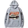 Anime Initial D Printed Hoodies Summer Teenage Casual Loose Fashion Retro Wild Streetwear Y2K Long Sleeve Fleece