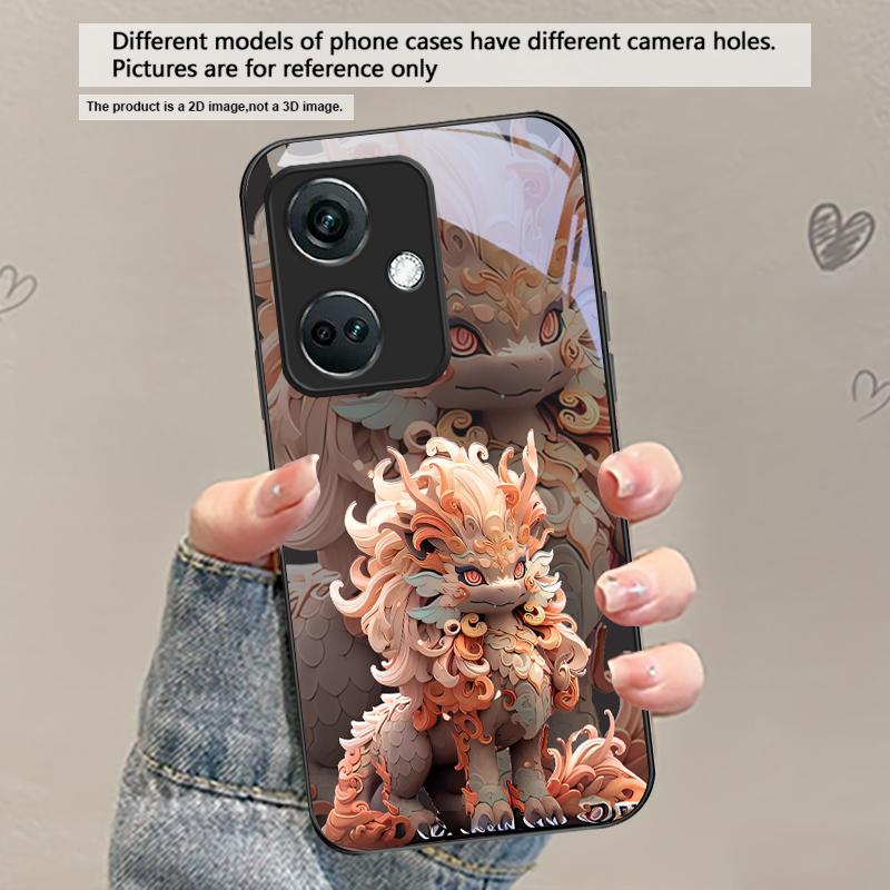 Кирин с развевающимися волосами Для OnePlus Ace 2 3 2V 5 Pro Nord CE 2T 2 3 Lite N20 N30 6 7T 8 8T 9 10 Pro 11R 12R 13R Стеклянный чехол для телефона