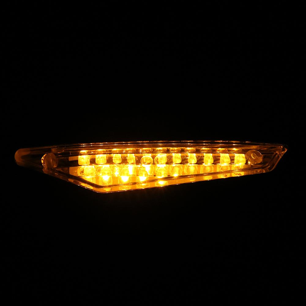 Зеркало заднего вида, встроенные боковые зеркала, светодиодные поворотные зеркала для мотоцикла, 1 пара, аксессуары для мотоциклов, указатели поворота