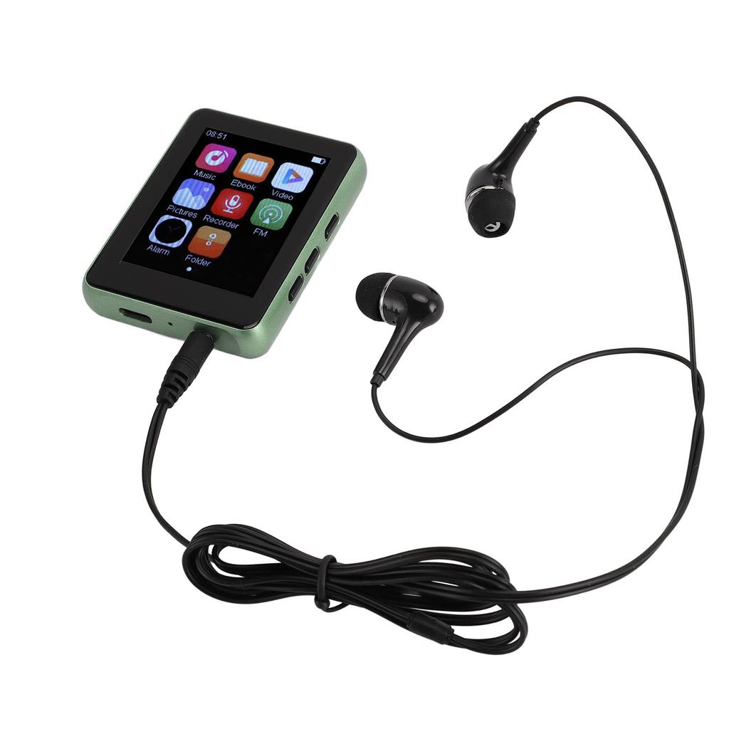 MP3-плеер с Bluetooth 5.0 2,4-дюймовый сенсорный экран Hi-Fi портативный музыкальный плеер с динамиком FM