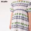 M.Latin Girls' Summer Printed Short Sleeve Dress