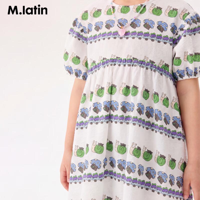 M.Latin Girls' Summer Printed Short Sleeve Dress
