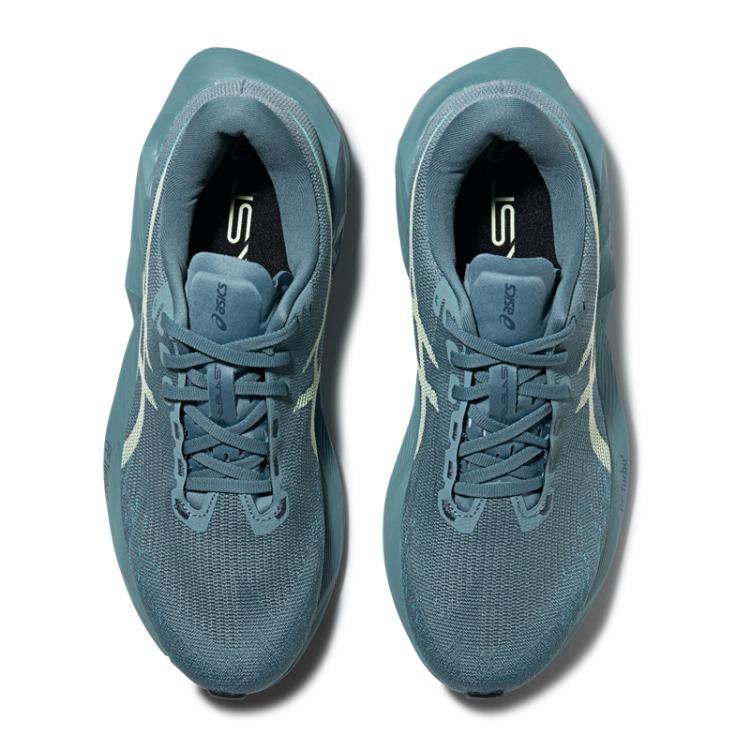Asics Novablast 6 Удобные Дышащие Отзывчивые Беговые Кроссовки Мужские Кроссовки Сине-Зеленые 1011C243-401