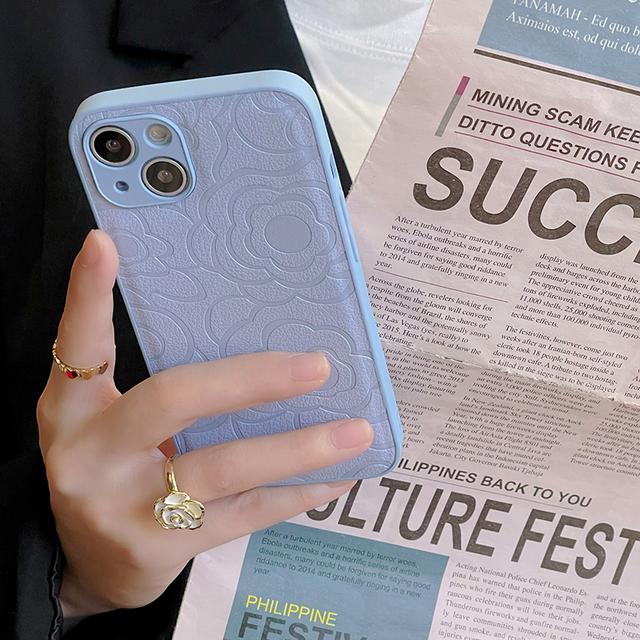 Роскошный кожаный чехол для телефона с 3D принтом «Цветок камелии» для Iphone 13 Pro Max Mini 12 11 7 8 Plus X Xs Xr Se 2020 2, женский чехол