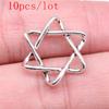 Маленькие подвески-гексаграммы для изготовления ювелирных изделий, подвесок, аксессуаров для поделок своими руками