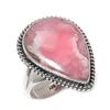 Natural Rhodochrosite Gemstone 925 Solid Sterling Silver Jewelry Ring S.7 g2L77