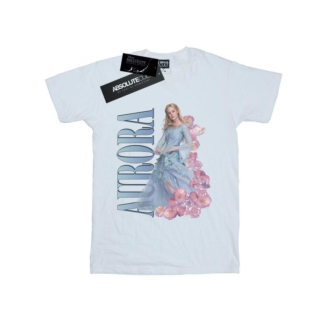 Disney Womens/Ladies Maleficent Mistress Of Evil Aurora Homage Cotton Boyfriend T-Shirt