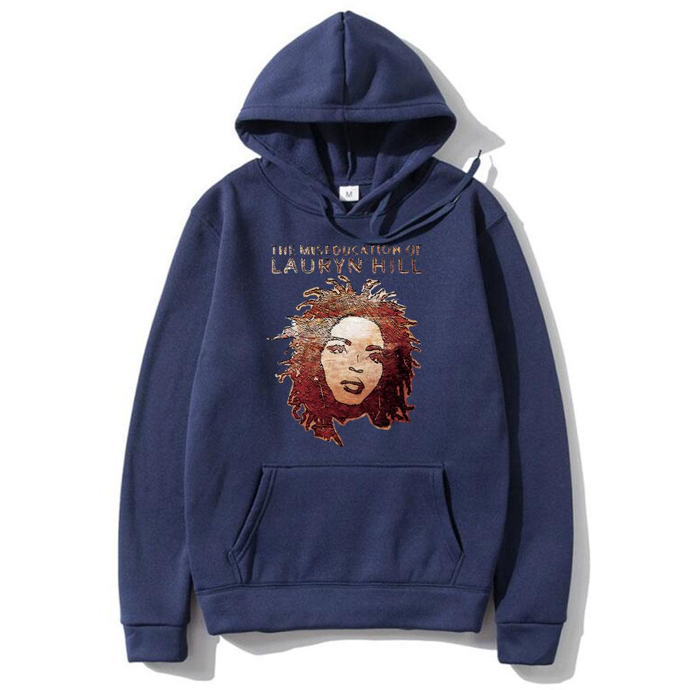 Хип-хоп исполнительница Лорин Хилл Знаменитая графическая толстовка Мужская Женская Винтажная Хип-хоп Рэп Оверсайз Свитшот Унисекс Харадзюку Хлопковые Толстовки