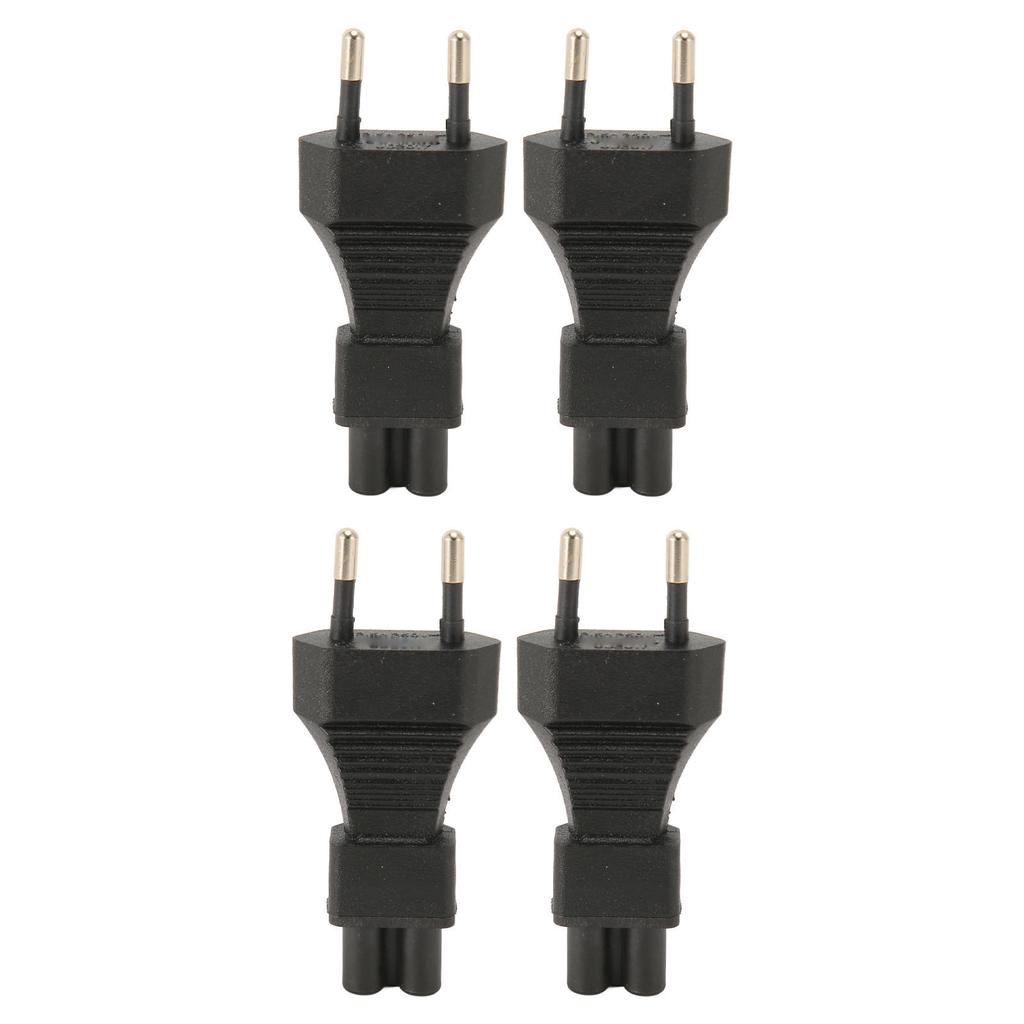 4PCS Male To IEC320 C5 Power Adapter 2.5A Plug and Play Power Socket Adapter