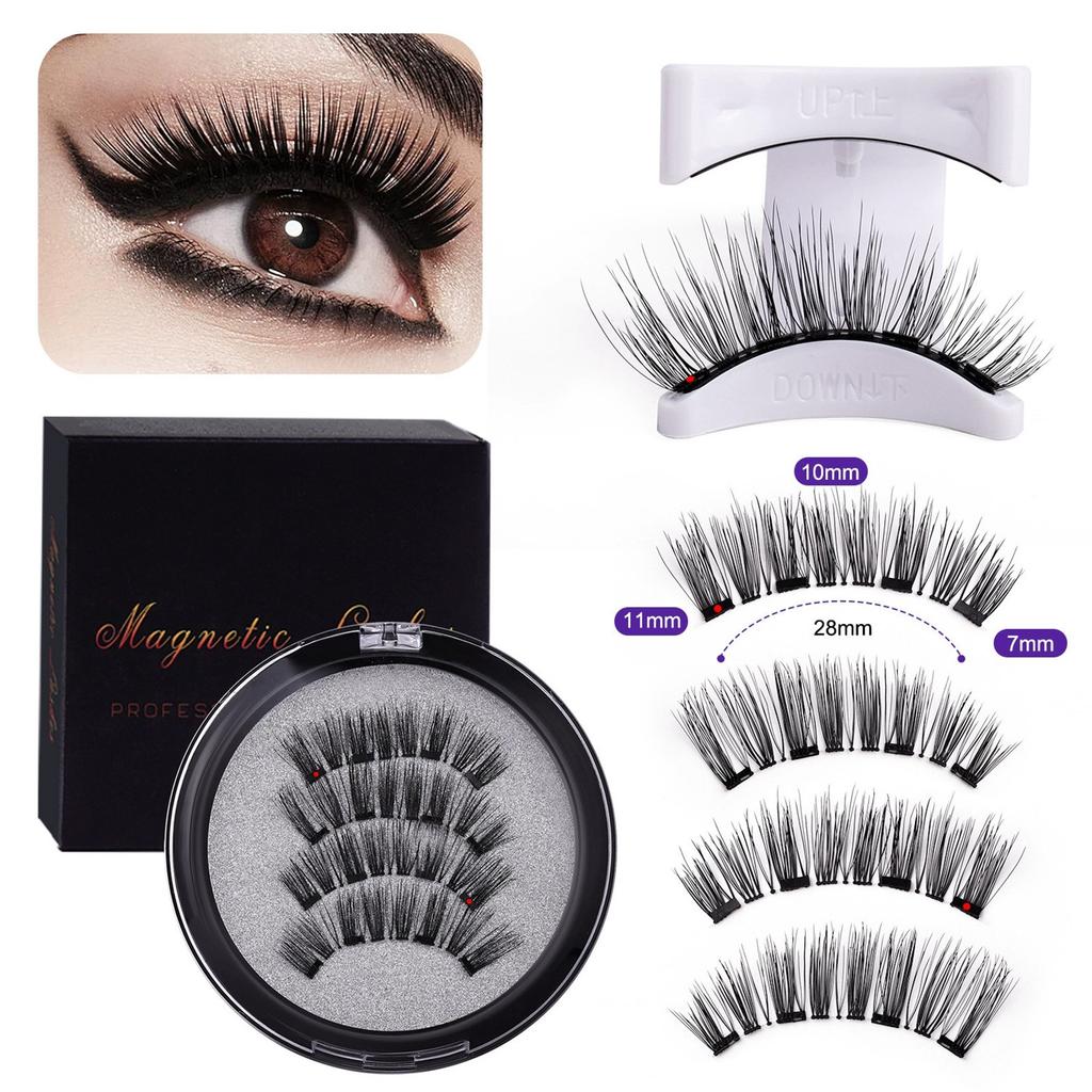 Magnetic Eyelashes, Reusable Natural False Eyelashes, Natural Extension Tape, Magnetic Thick Eyelashes.
