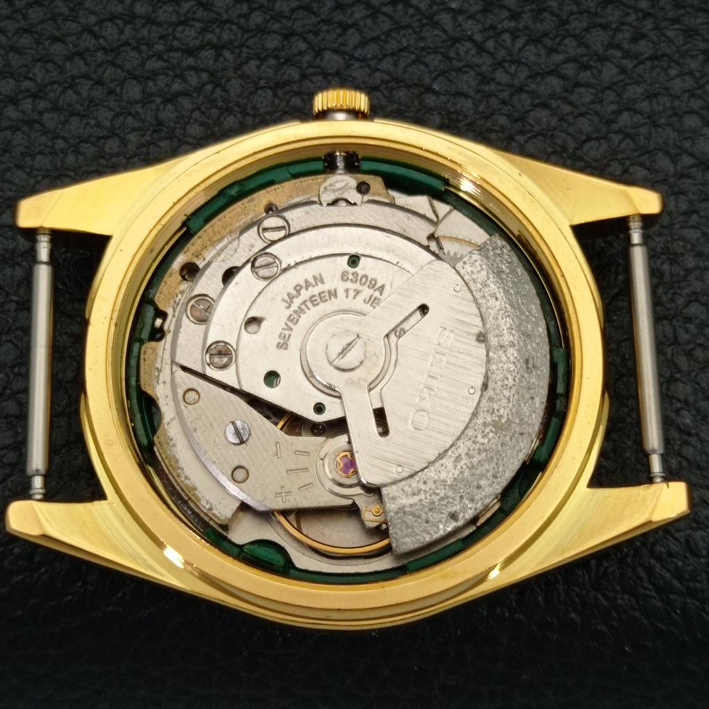 ВОССТАНОВЛЕННЫЕ ВИНТАЖНЫЕ АВТОМАТИЧЕСКИЕ МУЖСКИЕ ЧАСЫ SEIKO 5 JAPAN СЕРЕБРЯНЫЙ ЦИФЕРБЛАТ a434412-2