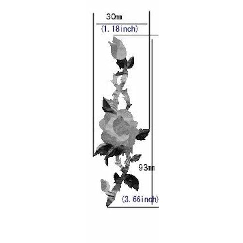 Guitar head inlay sticker rose rose vine