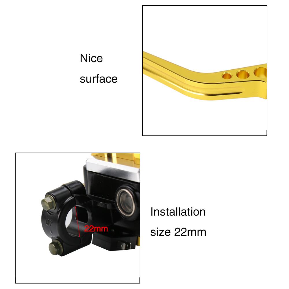 ZSDTRP 1Pair 22mm Motorcycle Roller Adjustment Brake Clutch Levers Universal CNC Motorcycle Handlebar Hydraulic Brake Pump