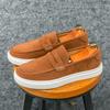 Fashion New Mens Loafers Casual Suede Leather Shoes for Men Slip On Moccasins Breathable Male Driving Shoes Comfort Soft Dress Footwear