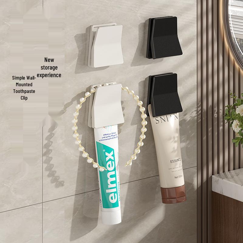 Wall-Mounted Multi-Purpose Storage & Clip Holder for Bathroom or Kitchen