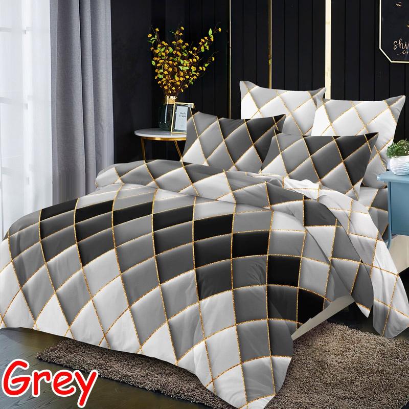 Пододеяльник + комплект подушек, одинарный, двойной, полный размер Queen King, ультрамягкая ткань из микрофибры, 6 цветов