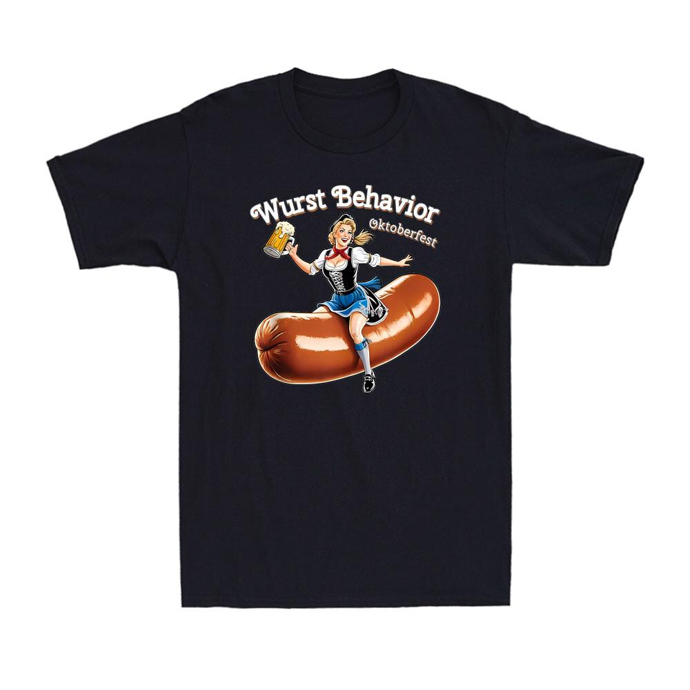 Wurst Behavior: Oktoberfest Bratwurst Sausage Shenanigans Men's T-Shirt