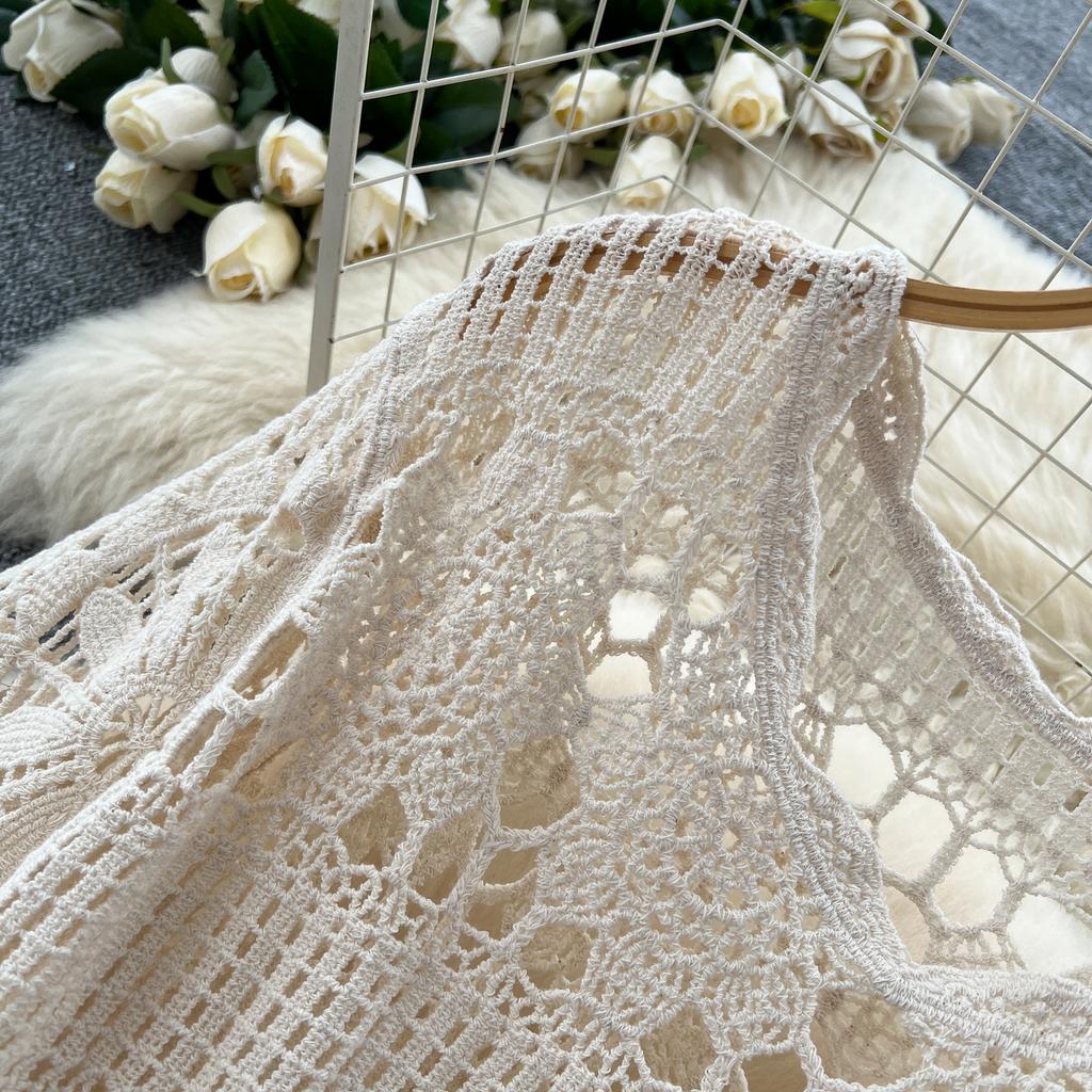 Dimanaf 2025 Новое летнее женское длинное трикотажное платье с рукавами Базовые модные кружевные платья Повседневные свободные