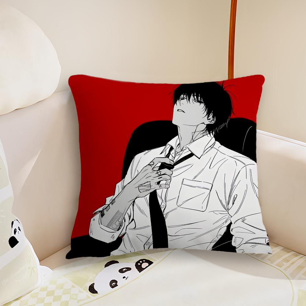 Anime YYoichi NNagumo cushion cover Pillow Case Plush Fabric Soft Double Sided Print Sofa Cushion Cover Throw Pillow Covers
