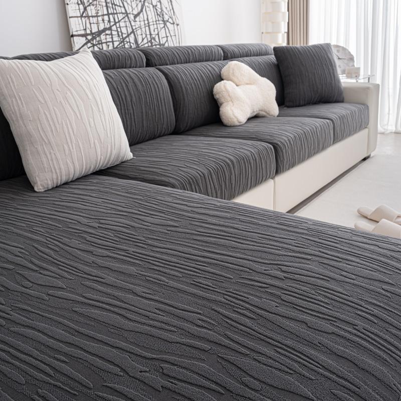 Эластичный чехол для дивана, жаккардовый регулируемый эластичный чехол для дивана в гостиной, чехол для сиденья дивана 1, 2, 3, 4, Г-образный, полный комплект