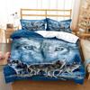 Wolf Digital Print Polyester Bedding Sets Child Kids Covers Boys Bed Linen Set for Teens Bedding Set  Bed Comforter Set