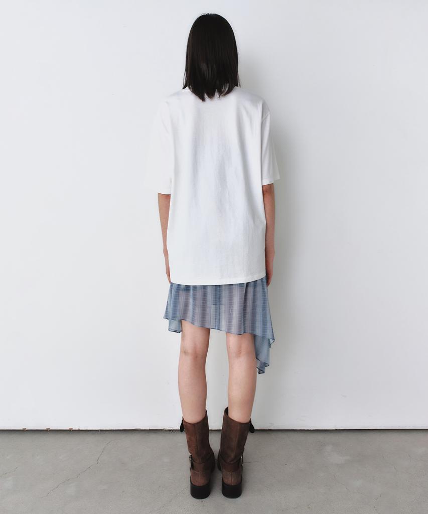 INSILENCE WOMEN Watercolor Oversized T-Shirt Ivory