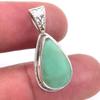 Natural Chrysoprase Gemstone 925 Solid Sterling Silver Jewelry Pendant 1'' F1B37