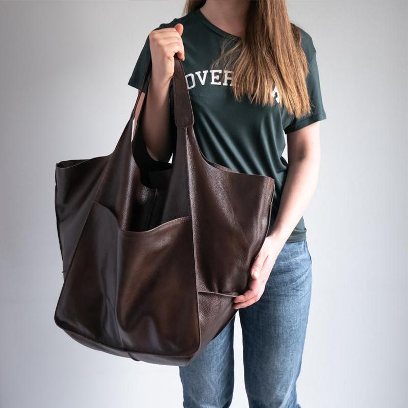 Повседневная сумка-хобо из искусственной кожи большой емкости для покупок, женская винтажная сумка-кошелек, роскошные дизайнерские сумки через плечо