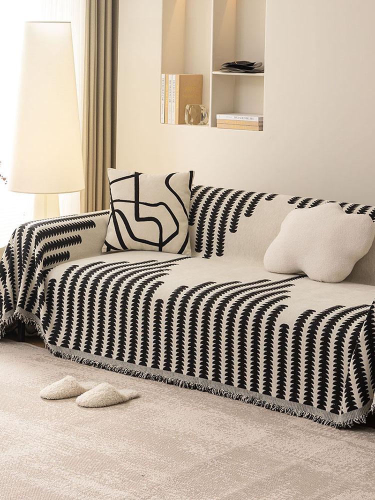 Текстура синели, диванное полотенце, коготь, пылезащитный, удобный чехол для дивана, современные минималистичные линии, многофункциональная ткань для пикника, большое одеяло