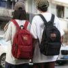 Campus Style Solid Color Schoolbag Men Large Capacity Backpack Women Lightweight Waterproof Backpack