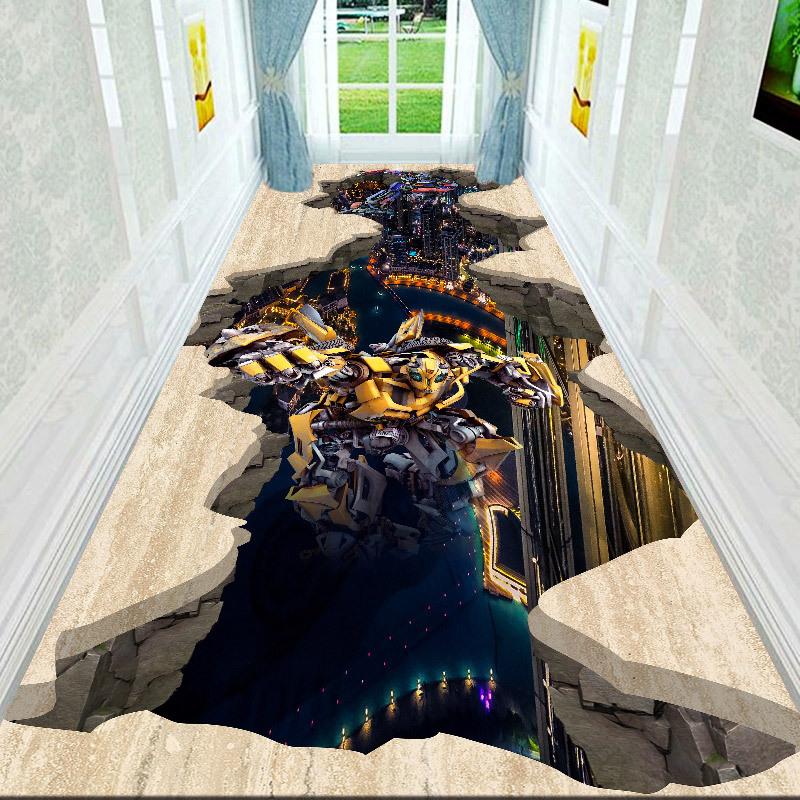 3D ковры для коридора, гостиной, украшения дома, вестибюля отеля, длинного ковра, лестницы, коврика для входной двери