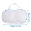 1/2Pcs Bra Laundry Bag Bra Wash Bag Mesh Laundry Washing Bag with Zipper Foldable Mesh Lingerie Underwear Mesh Bra Washer Bag